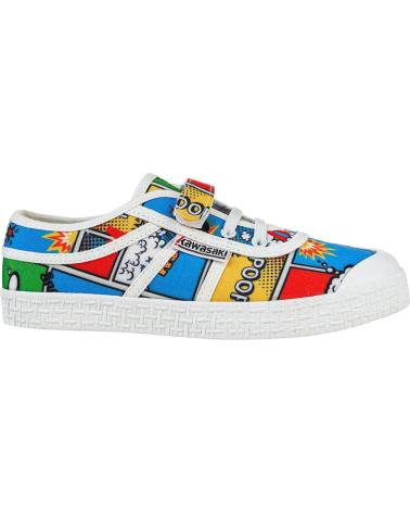 Scarpe Sport De Niña KAWASAKI CARTOON KIDS SHOE W-ELASTIC K202585 2084 STRONG BLUE  2084 STRONG BLUE