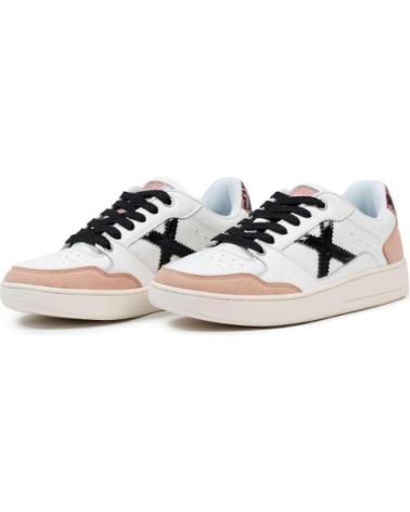 MUNICH LEGIT 8908101 WEISSE SNEAKER MIT ROSAFARBENEN AKZENTEN WHITE