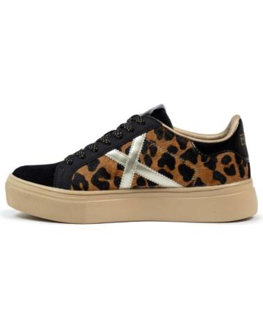 ZAPATILLAS MUNICH RETE SKY 82 NEGRAS ESTAMPADO ANIMAL 8085082 BLACK