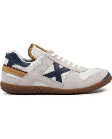 MUNICH GOAL 8001625 ZAPATILLAS CASUAL BEIGE CON DETALLES AZUL MARINO BEIGE