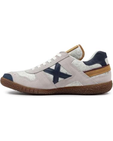 MUNICH GOAL 8001625 ZAPATILLAS CASUAL BEIGE CON DETALLES AZUL MARINO BEIGE