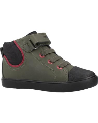 BOTINES GEOX B GISLI B461NC C0450 VERDE MILITAR Y NEGRO C0450 DK GREEN-BLACK