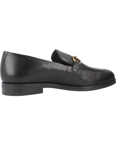 MOCASSINS GEOX D CLORIDIE EN CUIR NOIR AVEC DÉTAIL MÉTALLIQUE C9999 C9999