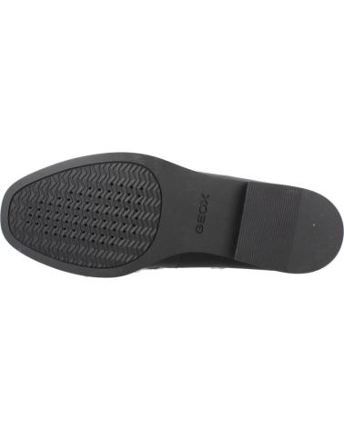 MOCASSINS GEOX D CLORIDIE EN CUIR NOIR AVEC DÉTAIL MÉTALLIQUE C9999 C9999