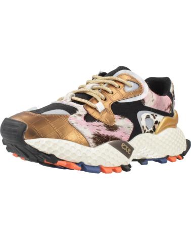 BASKETS EXE 3020-10 LEATHER BRONZE NOIR MULTICOLORE LEATHER BRONZE BLACK