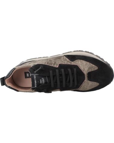 HISPANITAS CASUAL SPORT BLACK-TOPO-BLACK NEGRO