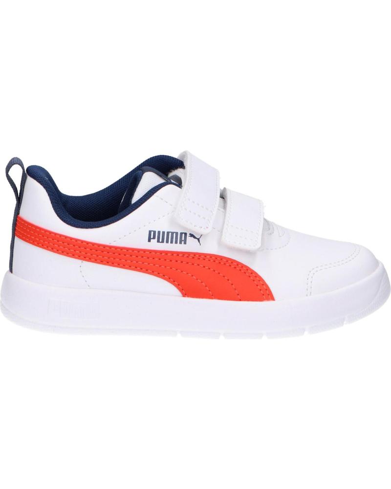 PUMA ZAPATILLA DEPORTIVA CON VELCROS 397642 COLOR BLANCO ROJO AZUL