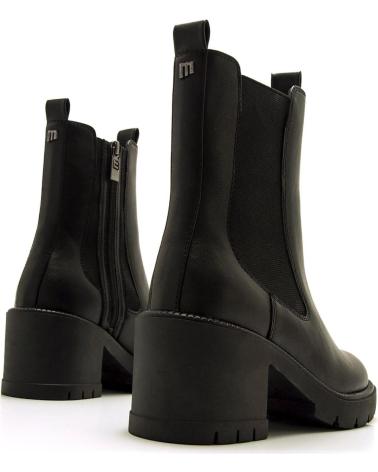 BOTTES CHELSEA MTNG 55343 NOIRES AVEC TALON ET SEMELLE CRANTÉE NEGRO