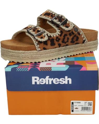 SANDALES REFRESH 171950 LÉOPARD LEOPARDO