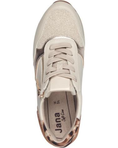 SNEAKERS CASUAL JANA 23774 TESSUTO AVORIO BEIGE BEIG