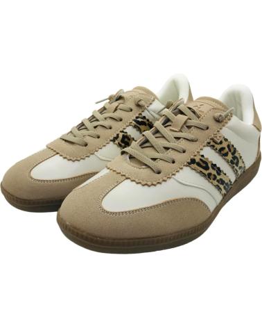 XTI CASUAL SNEAKER 144330 BEIGE WITH ANIMAL PRINT BEIG
