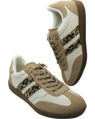 XTI CASUAL SNEAKER 144330 BEIGE WITH ANIMAL PRINT BEIG