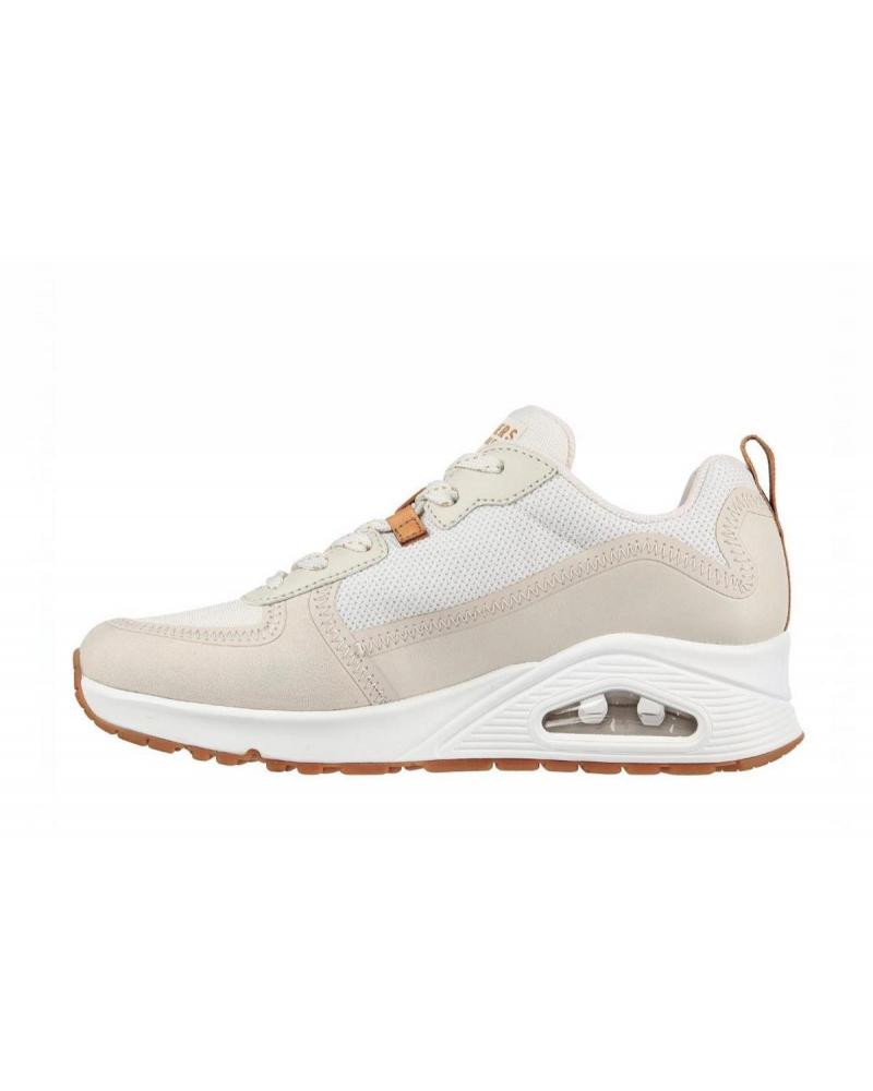 Skechers lace deals up mujer beige