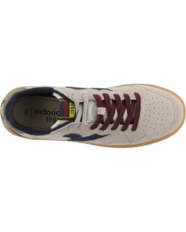 VICTORIA 8806111 NOBUK BEIGE SNEAKER WITH GUM SOLE MARRóN