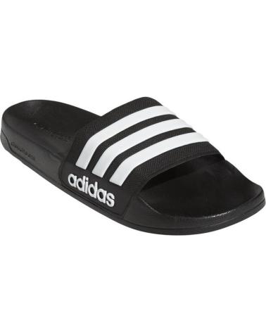 ADIDAS ADILETTE AQ1701 - CIABATTE SLIDE NERE CON 3 STRISCE BIANCHE NEGRO