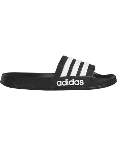 ADIDAS ADILETTE AQ1701 - CIABATTE SLIDE NERE CON 3 STRISCE BIANCHE NEGRO