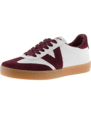 VICTORIA BERLIN CICLISTA 1126207 CLASSIC SNEAKERS WHITE AND BURGUNDY AZUL