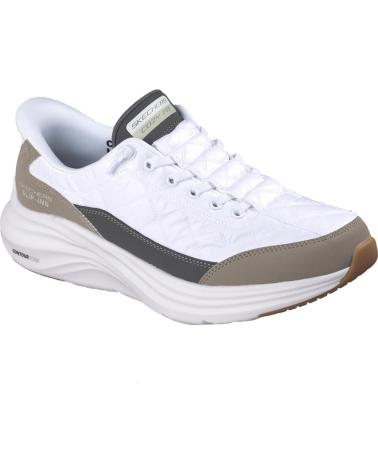 SKECHERS SLIP-INS CONTOUR FOAM COZY FIT 232619 WHITE GREY NAVY WHITE