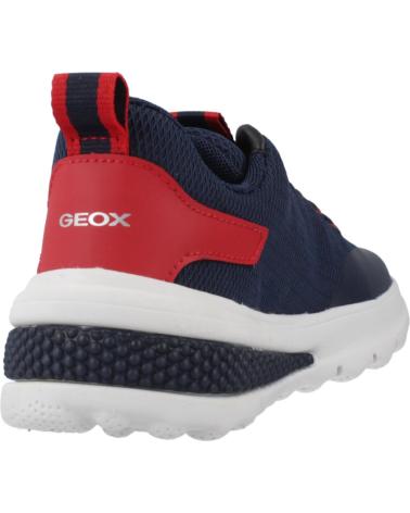 ZAPATILLAS GEOX J ACTIVART BOY C0735: COMODIDAD AZUL MARINO Y ROJO C0735