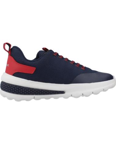 ZAPATILLAS GEOX J ACTIVART BOY C0735: COMODIDAD AZUL MARINO Y ROJO C0735