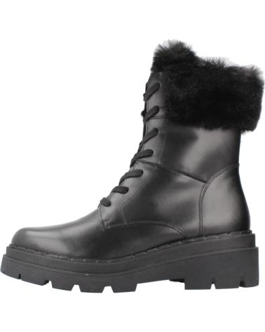 GEOX BOOTS D FELLENY C9999 BLACK WITH FAUX FUR C9999