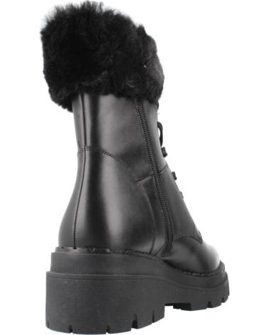 GEOX BOOTS D FELLENY C9999 BLACK WITH FAUX FUR C9999