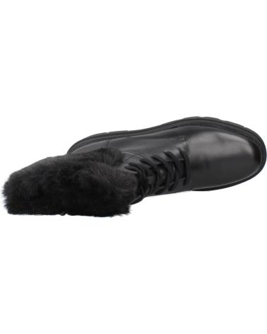 GEOX BOOTS D FELLENY C9999 BLACK WITH FAUX FUR C9999