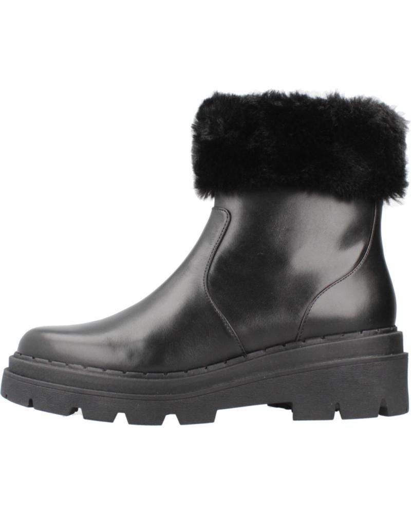 GEOX D FELLENY C9999 BLACK BOOT WITH FUR DETAIL C9999