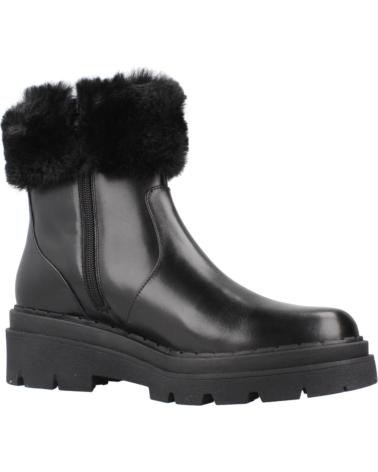 GEOX D FELLENY C9999 BLACK BOOT WITH FUR DETAIL C9999