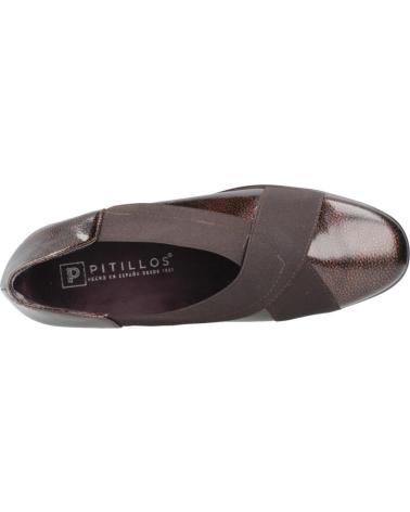 ZAPATOS CONFORT PITILLOS MODELO 10733P BURDEOS MARRÓN MARRON