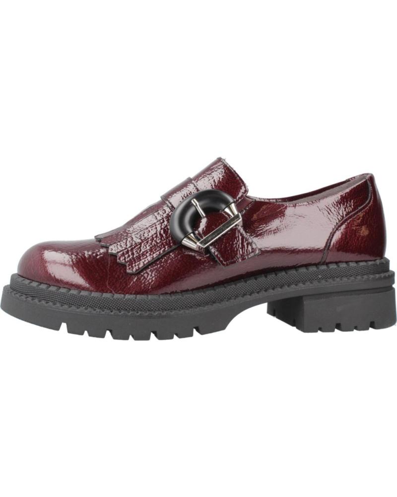 PITILLOS BLUCHER MOKASSINS 10791P BORDEAUX MIT SCHNALLE BRDS