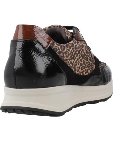PITILLOS 10902P LEOPARD ANIMAL PRINT AND BLACK SNEAKERS NEGRO