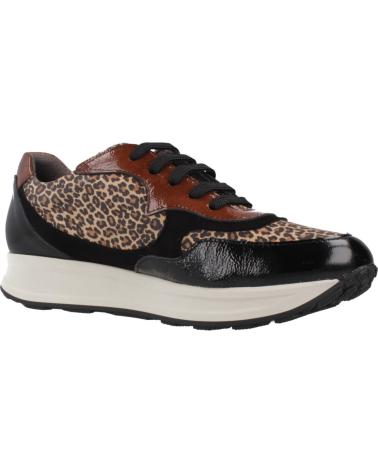 PITILLOS 10902P LEOPARD ANIMAL PRINT AND BLACK SNEAKERS NEGRO