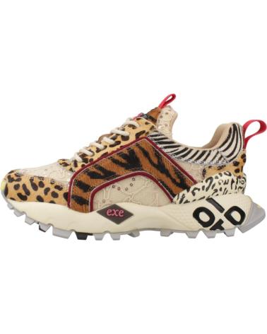 SNEAKERS EXE 2025-3ME LEOPARD TAN BLACK STAMPA ANIMALIER LEOPARD TAN BLACK