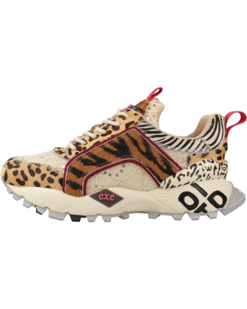 SNEAKERS EXE 2025-3ME LEOPARD TAN BLACK STAMPA ANIMALIER LEOPARD TAN BLACK
