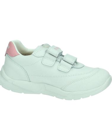 PABLOSKY 278107 - BASKETS BLANCHES ET ROSES AVEC FERMETURE SCRATCH BLANCO-ROSA