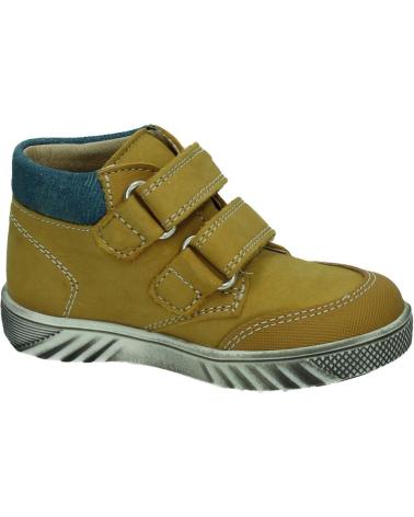 PABLOSKY 089185 - MUSTARD CHILDREN'S ANKLE BOOTS WITH HOOK-AND-LOOP CLOSURE MOSTAZA