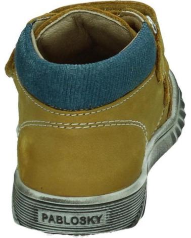PABLOSKY 089185 - MUSTARD CHILDREN'S ANKLE BOOTS WITH HOOK-AND-LOOP CLOSURE MOSTAZA