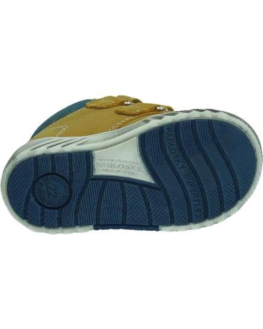 PABLOSKY 089185 - MUSTARD CHILDREN'S ANKLE BOOTS WITH HOOK-AND-LOOP CLOSURE MOSTAZA