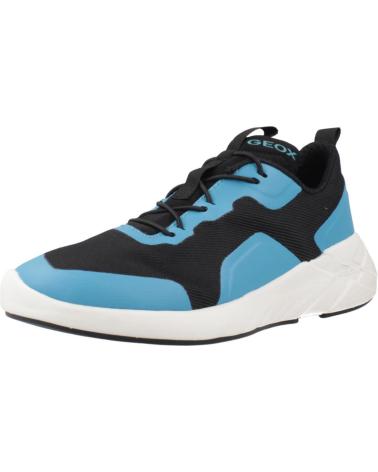 ZAPATILLAS GEOX ACTIMIX J BOY C0035 NEGRO Y AZUL C0035
