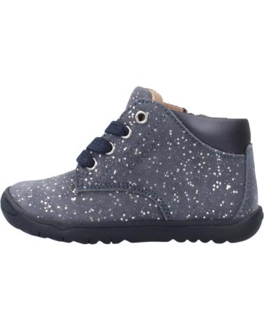GEOX B MACCHIA C4005 - NAVY BLUE GLITTER HIGH-TOP SNEAKERS FOR KIDS C4005