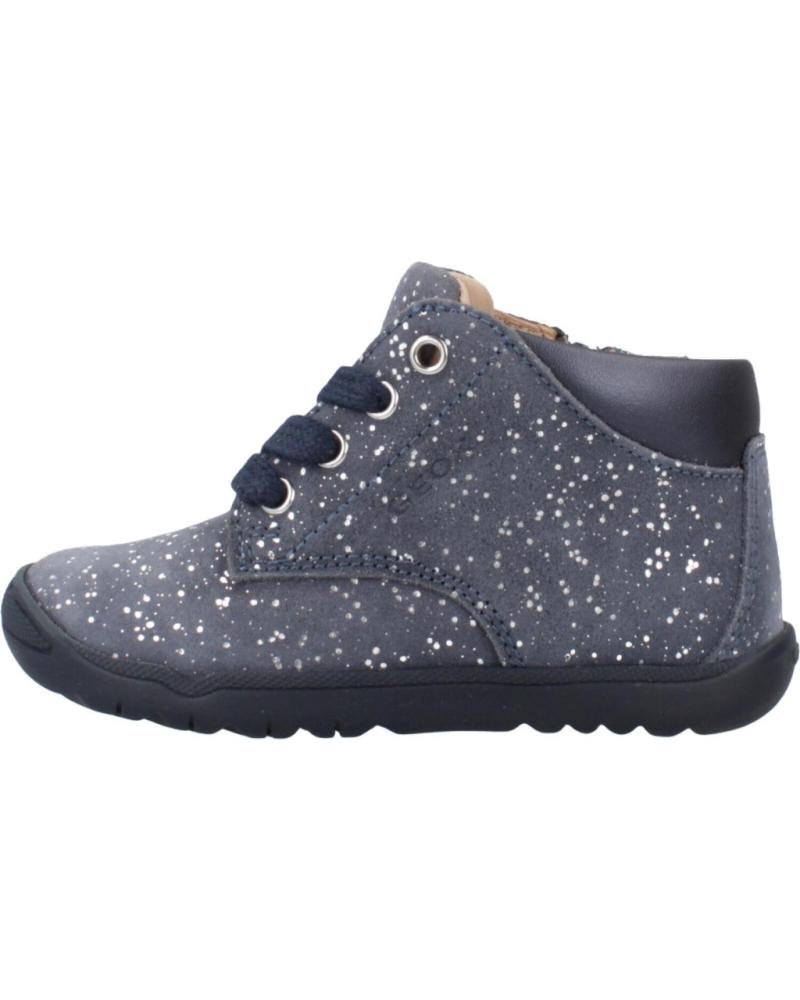 GEOX B MACCHIA C4005 - NAVY BLUE GLITTER HIGH-TOP SNEAKERS FOR KIDS C4005