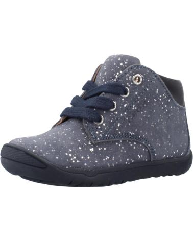 GEOX B MACCHIA C4005 - NAVY BLUE GLITTER HIGH-TOP SNEAKERS FOR KIDS C4005