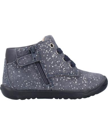 GEOX B MACCHIA C4005 - NAVY BLUE GLITTER HIGH-TOP SNEAKERS FOR KIDS C4005