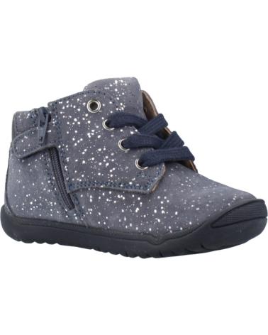 GEOX B MACCHIA C4005 - NAVY BLUE GLITTER HIGH-TOP SNEAKERS FOR KIDS C4005