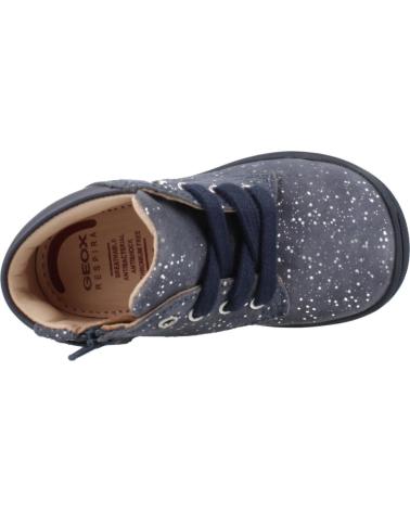 GEOX B MACCHIA C4005 - NAVY BLUE GLITTER HIGH-TOP SNEAKERS FOR KIDS C4005