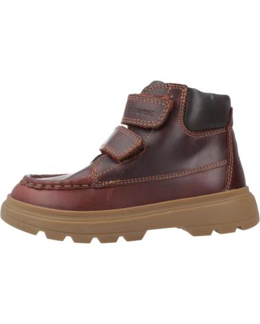 GEOX KIDDARTAH B BOY BOOTS BROWN C6009 WITH HOOK-AND-LOOP FASTENING C6009