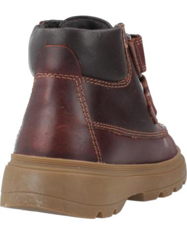 GEOX KIDDARTAH B BOY BOOTS BROWN C6009 WITH HOOK-AND-LOOP FASTENING C6009