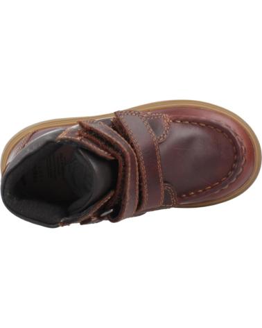 GEOX KIDDARTAH B BOY BOOTS BROWN C6009 WITH HOOK-AND-LOOP FASTENING C6009