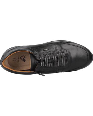 KANGAROOS K938 BASKETS SPORTIVES EN CUIR TEX NOIR NEGRO